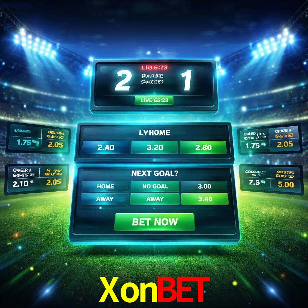 Vista de apuestas en vivo XonBet durante un partido en curso