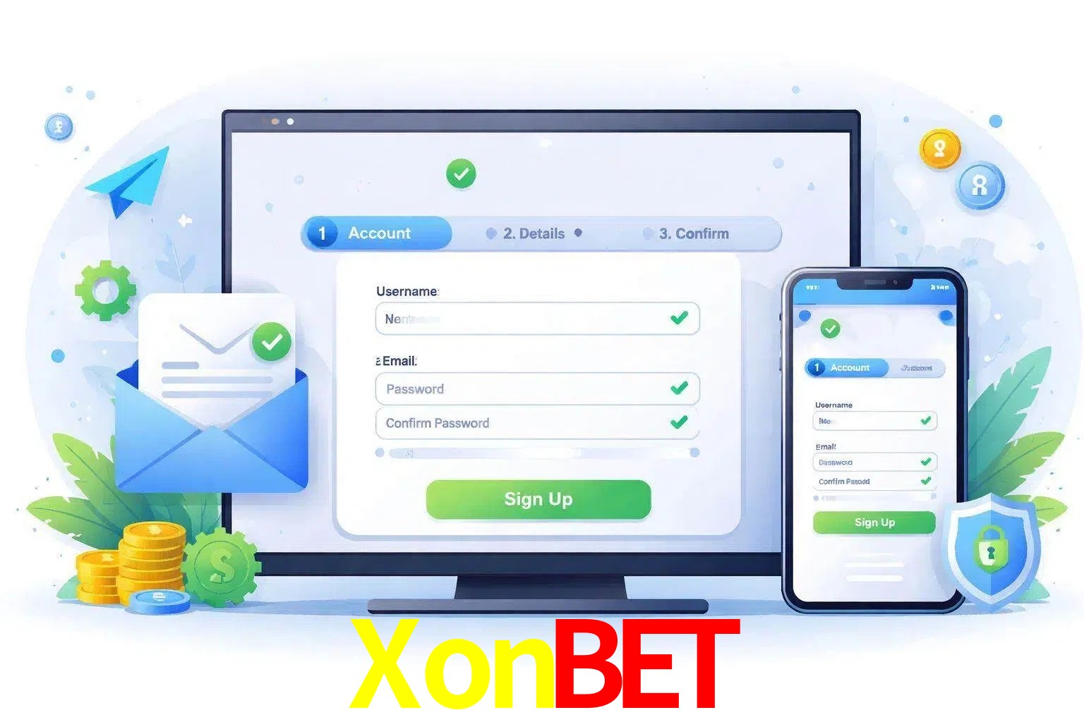 Registro de nuevo usuario y configuración de cuenta XonBet