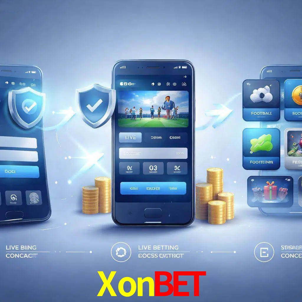 Pasos de acceso a la app XonBet en pantalla de teléfono móvil